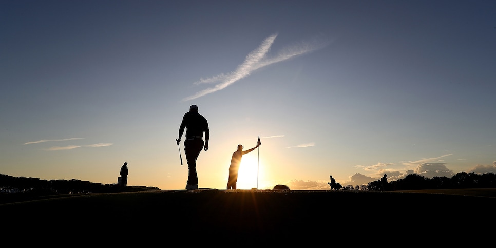 <enter caption here> during day two of the KLM Open at The Dutch on September 15, 2017 in Spijk, Netherlands.