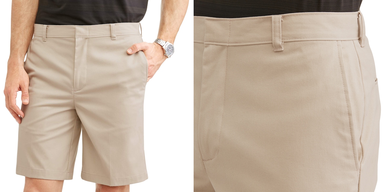 khaki shorts walmart