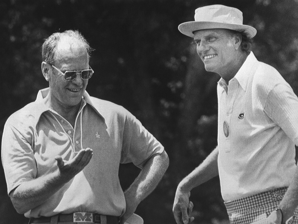 Gerald Ford and Billy Graham at Golf Course