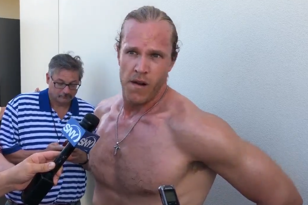 Shirtless Noah Syndergaard on his radically different offseason