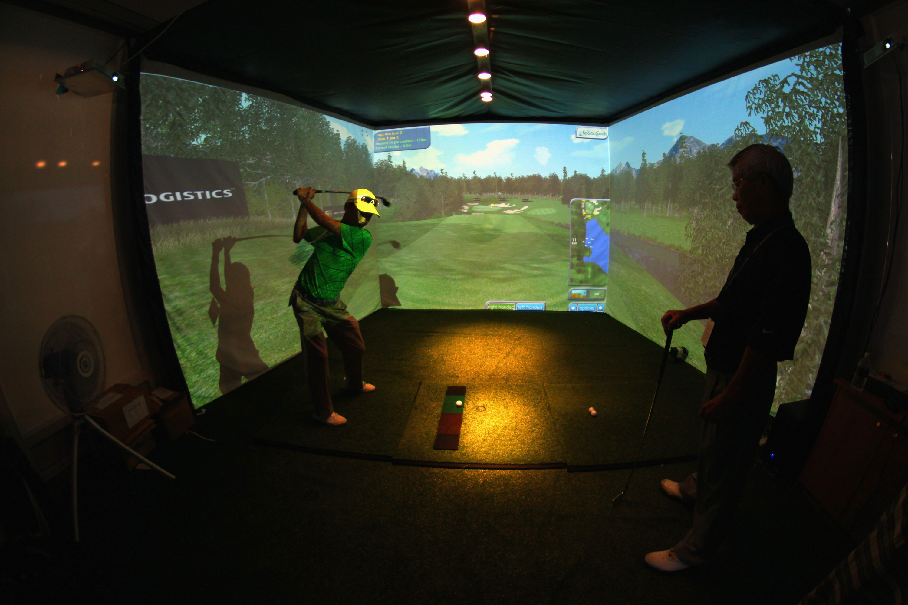 golf driving range simulator