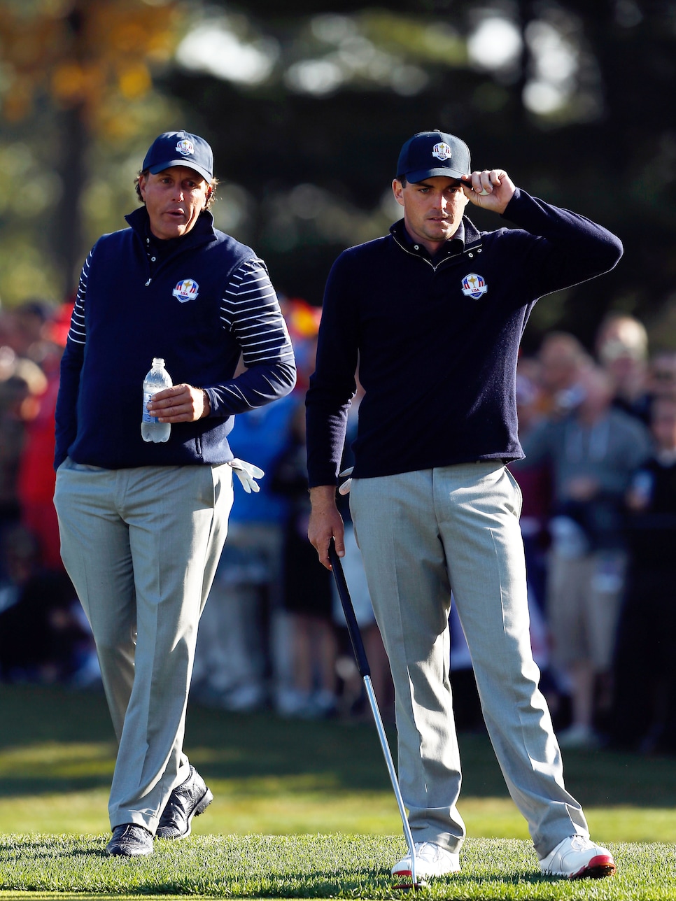 during day two of the Morning Foursome Matches for The 39th Ryder Cup at Medinah Country Club on September 29, 2012 in Medinah, Illinois.