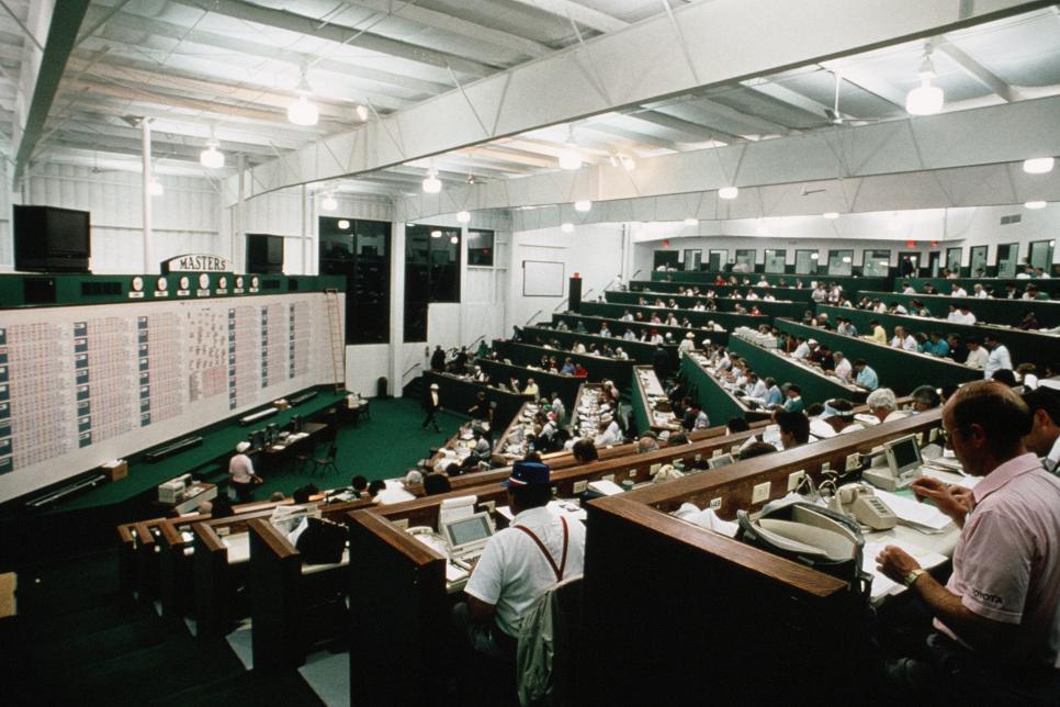 General View Of The Media Center At The 1990 Masters Tournament
