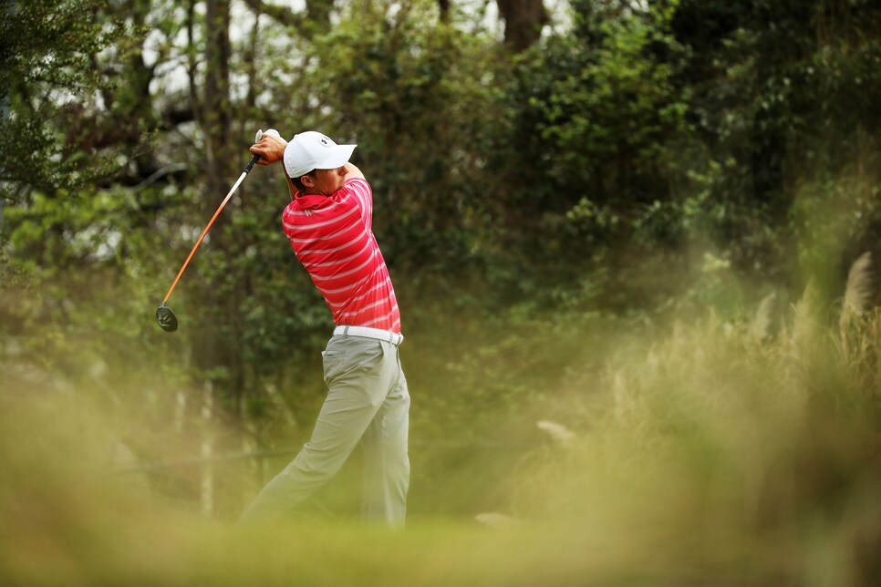 during the third round of the World Golf Championships-Dell Match Play at Austin Country Club on March 23, 2018 in Austin, Texas.