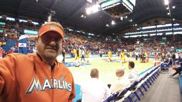 Marlins Man was at NBA Finals on Thursday, and you never know where he'll  be next
