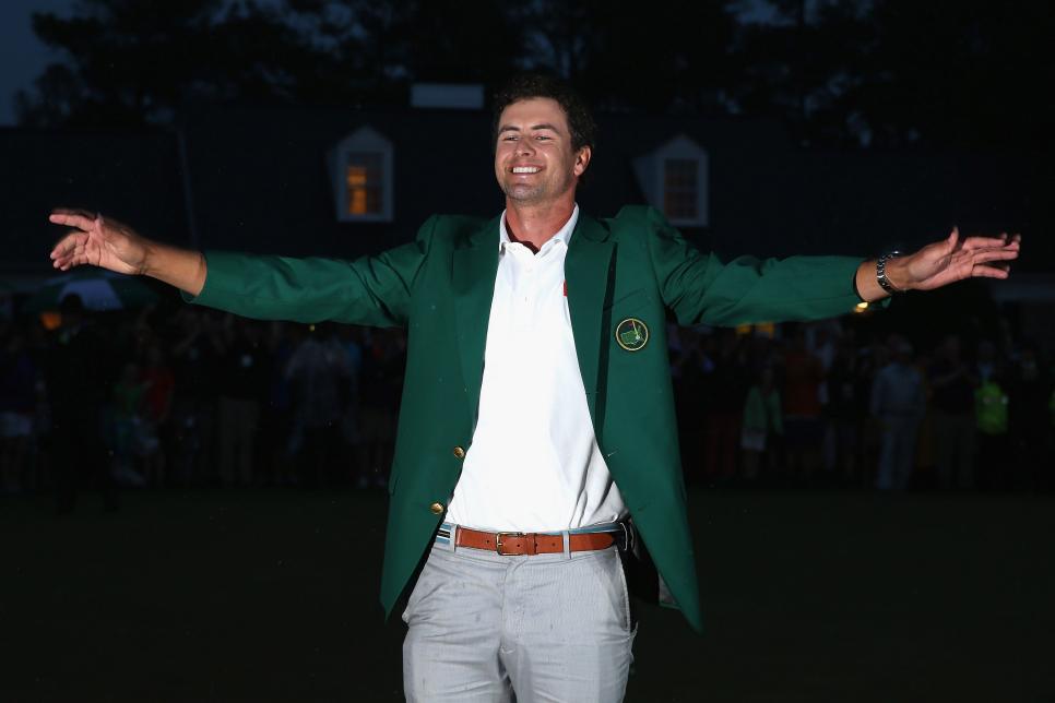 during the final round of the 2013 Masters at the Augusta National Golf Club on April 14, 2013 in Augusta, Georgia.