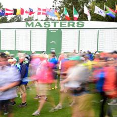 during a practice round prior to the start of the 2017 Masters Tournament at Augusta National Golf Club on April 3, 2017 in Augusta, Georgia.