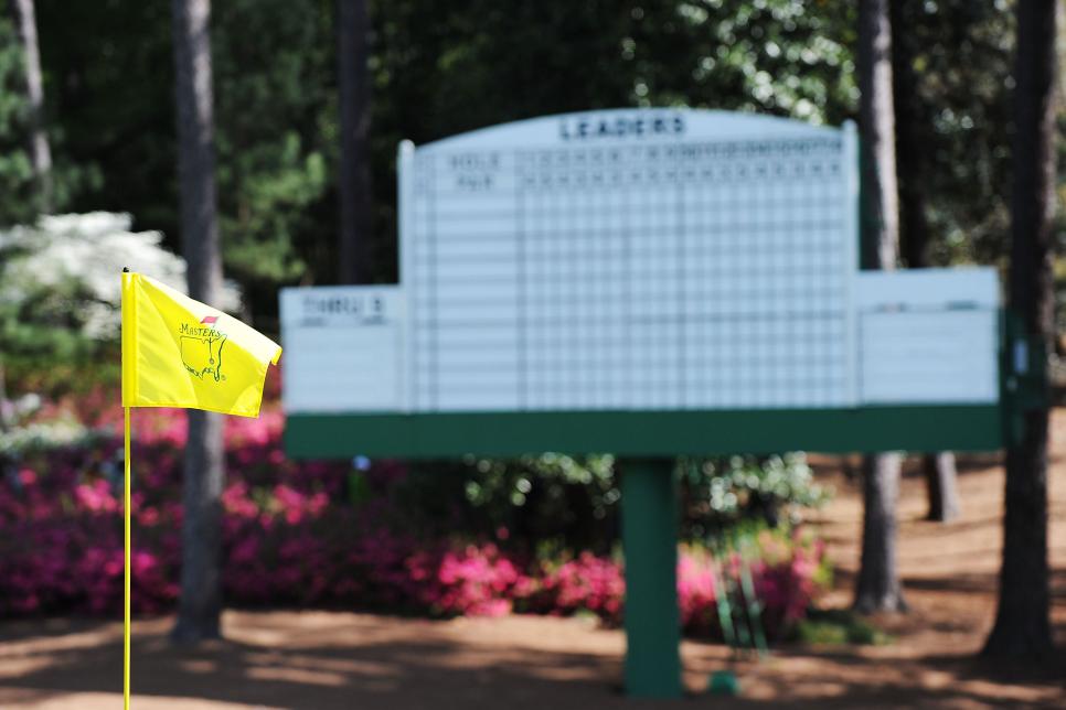 during a practice round prior to the 2009 Masters Tournament at Augusta National Golf Club on April 7, 2009 in Augusta, Georgia.