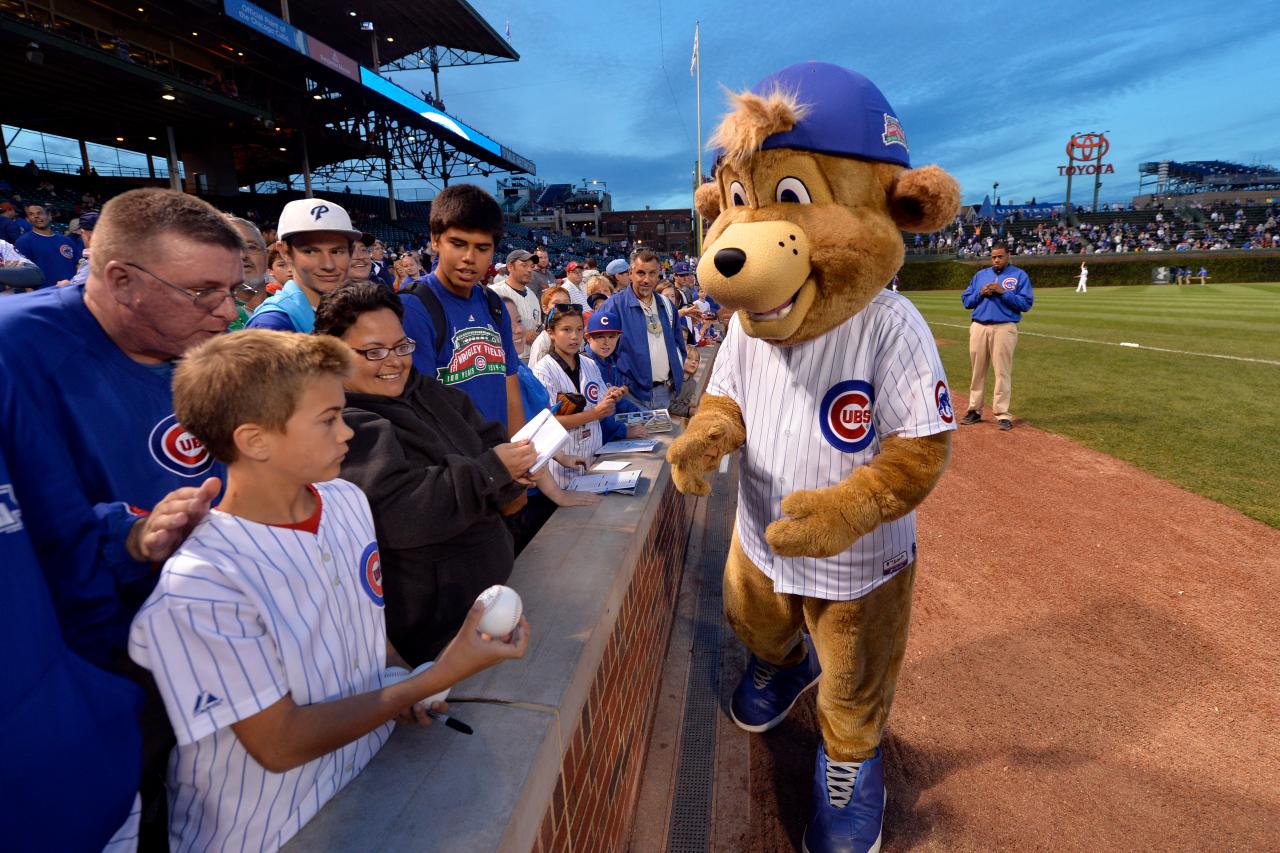 The Cubs are in need of a part-time mascot handlerin addition