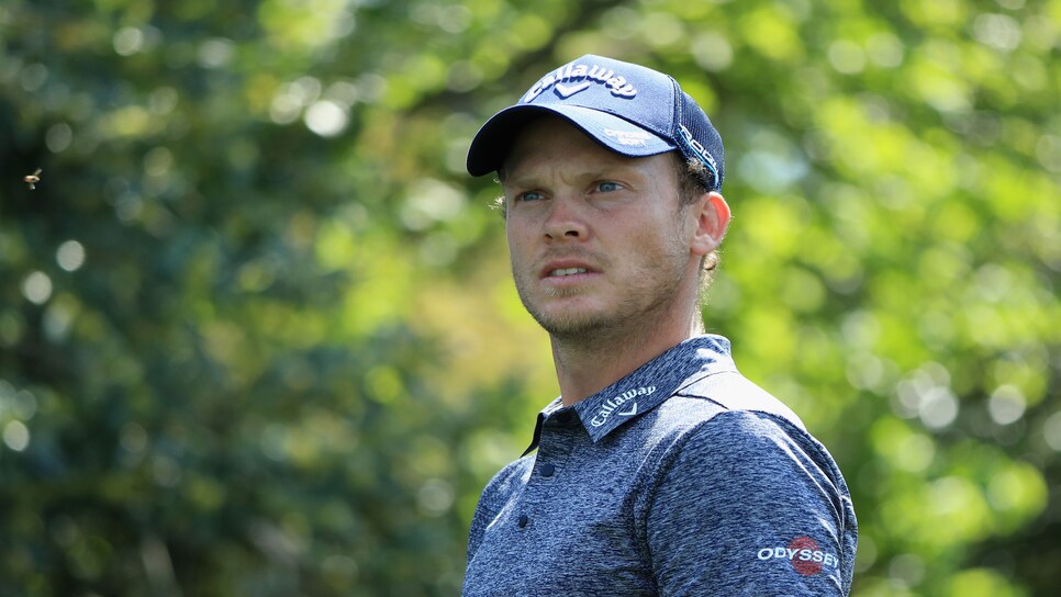 during a practice round prior to the start of the 2018 Masters Tournament at Augusta National Golf Club on April 3, 2018 in Augusta, Georgia.