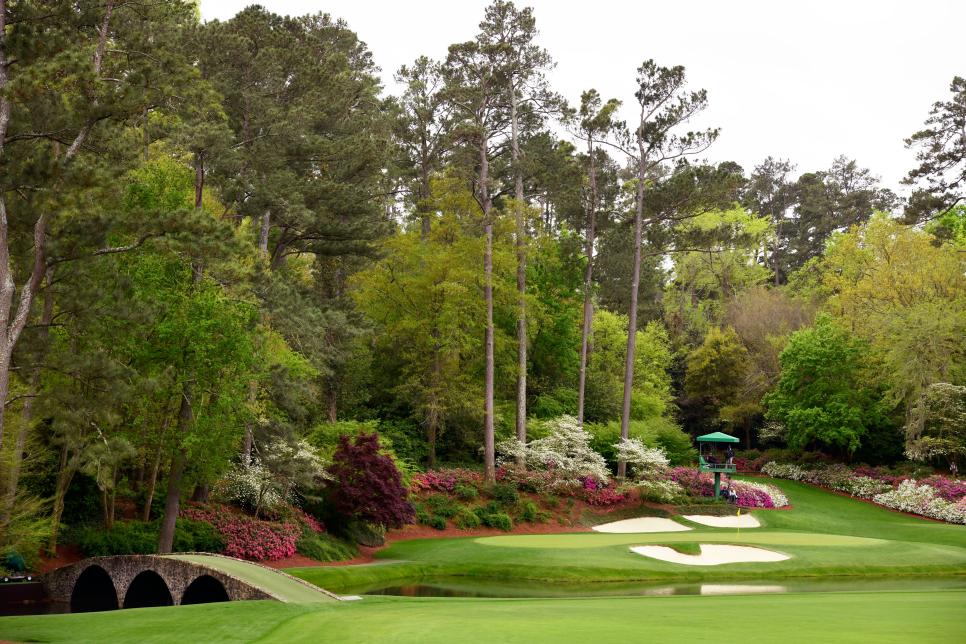 General view during a practice round of the 2018 Masters Tournament held in Augusta, GA at Augusta National Golf Club on Wednesday, April 4, 2018.