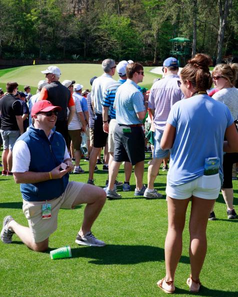 Masters 2018: The 12th hole at Augusta National is becoming the boss location for golf marriage proposals