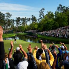 during the fourth round of the 2018 Masters Tournament held in Augusta, GA at Augusta National Golf Club on Sunday, April 8, 2018.
