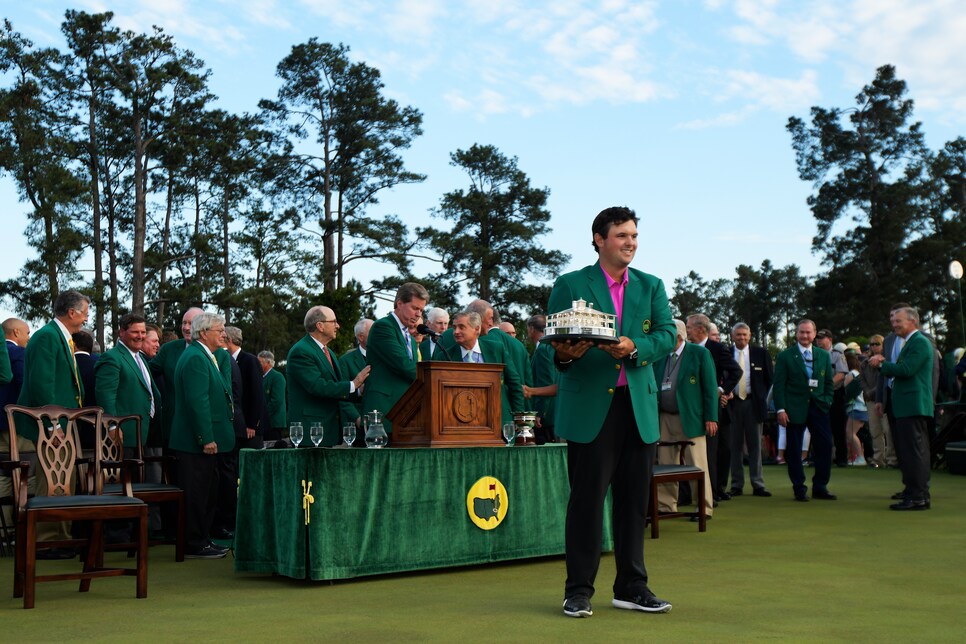 during the fourth round of the 2018 Masters Tournament held in Augusta, GA at Augusta National Golf Club on Sunday, April 8, 2018.