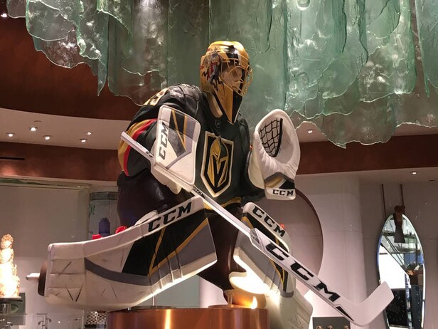 There's a life-size chocolate statue of Marc-Andre Fleury in Vegas now ...