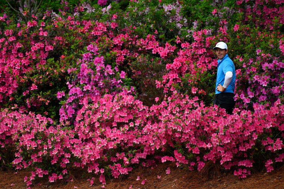 Rors behind 13 green during the third round of the 2018 Masters Tournament held in Augusta, GA at Augusta National Golf Club on Saturday, April 7, 2018.