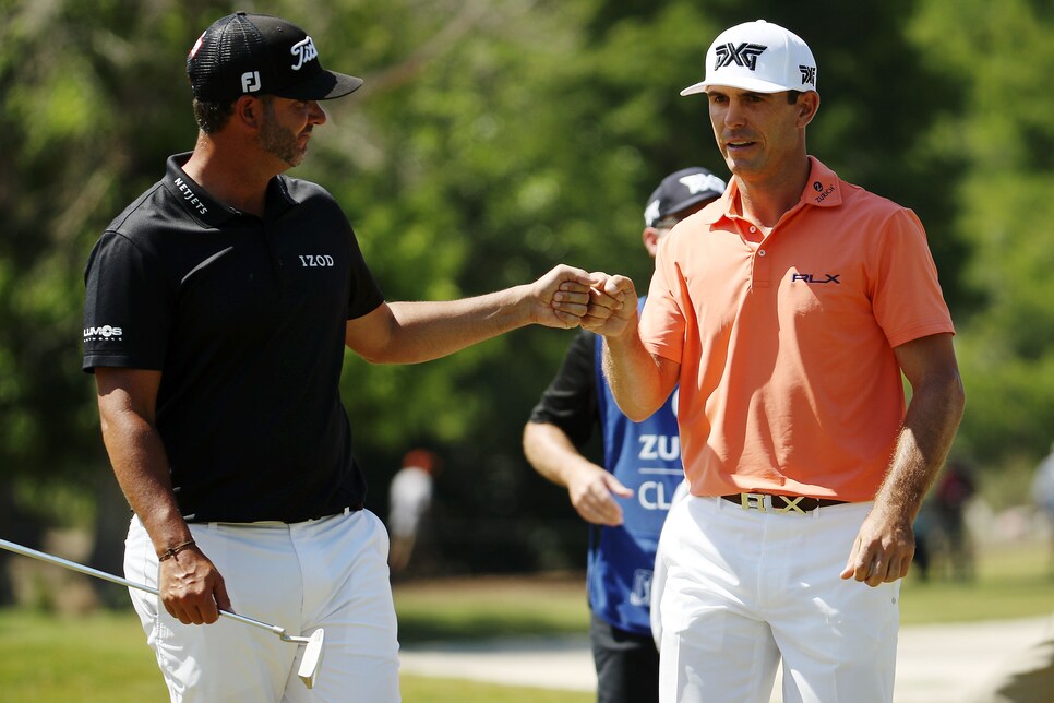 during the final round of the Zurich Classic at TPC Louisiana on April 29, 2018 in Avondale, Louisiana.