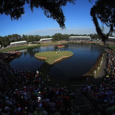 during the final round of THE PLAYERS Championship at the Stadium course at TPC Sawgrass on May 14, 2017 in Ponte Vedra Beach, Florida.