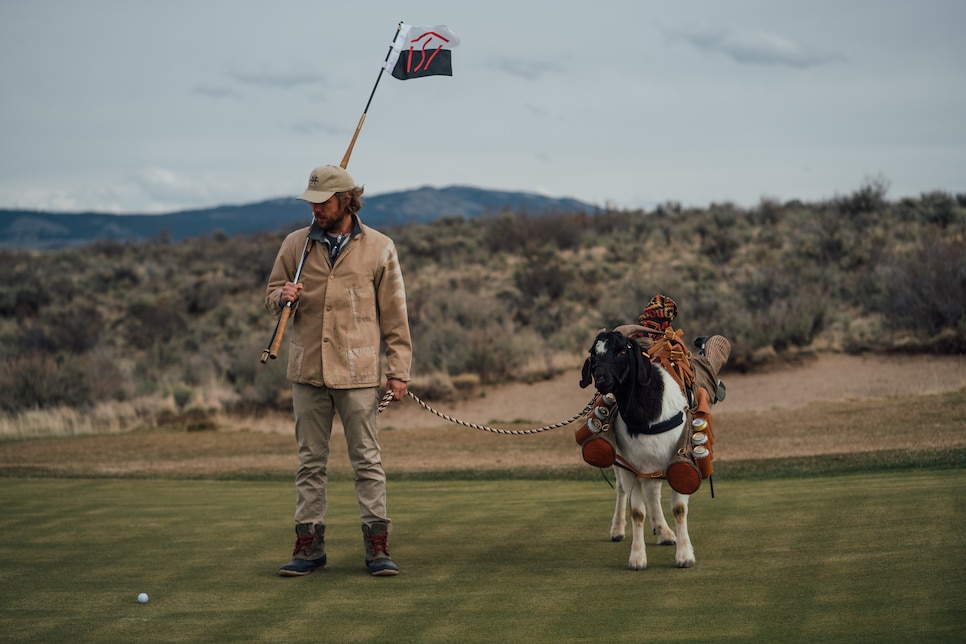 The story behind the world's first goat golf bag for the world's first