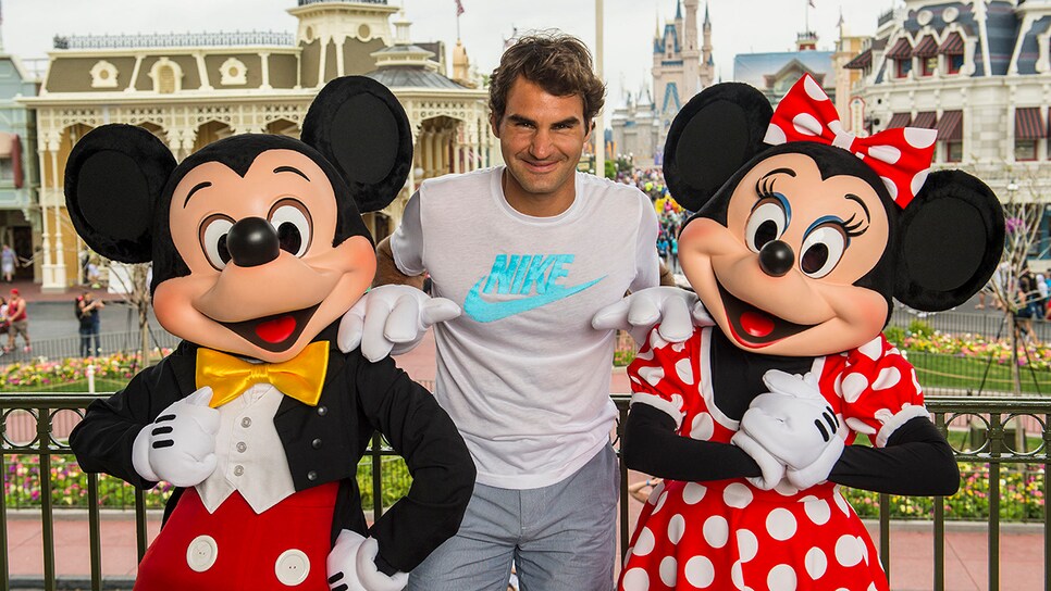 Roger Federer Visits Disney World