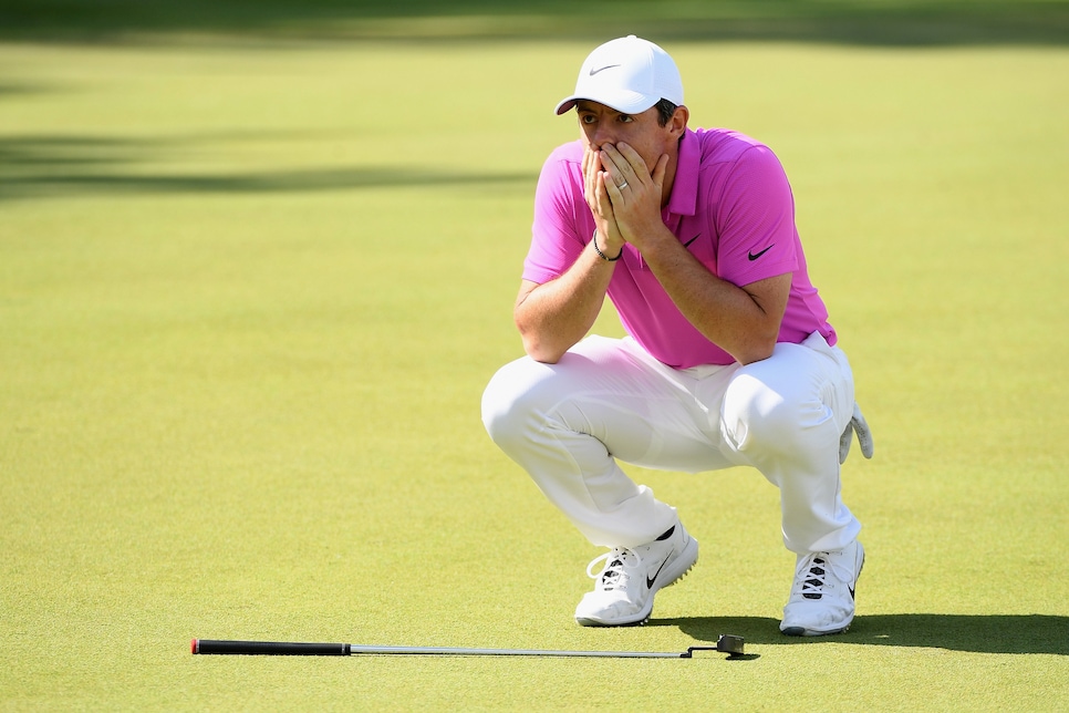 during the final round of the BMW PGA Championship at Wentworth on May 27, 2018 in Virginia Water, England.