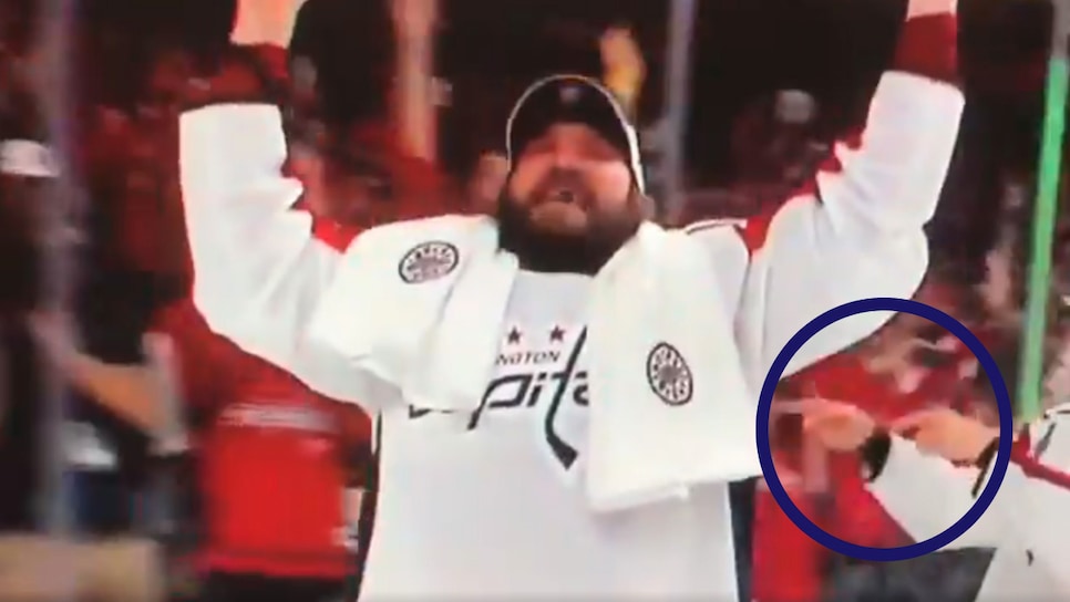 Girl flashing Caps during Stanley Cup celebration is the real winner