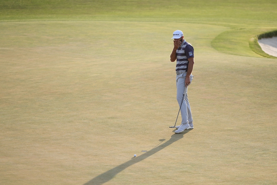 during the third round of the 2018 U.S. Open at Shinnecock Hills Golf Club on June 16, 2018 in Southampton, New York.