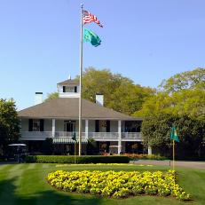 AUGUSTA, :  This photo taken 08 April 2002 shows a general view of the main Club House at the Augusta National Golf Course in Augusta, GA, before the practice rounds for the 2002 Masters tournament. The tournament starts 11 April.  AFP PHOTO/Jeff HAYNES (Photo credit should read JEFF HAYNES/AFP/Getty Images)