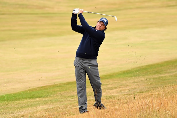 Phil Mickelson met the British media after his first round at Scottish ...