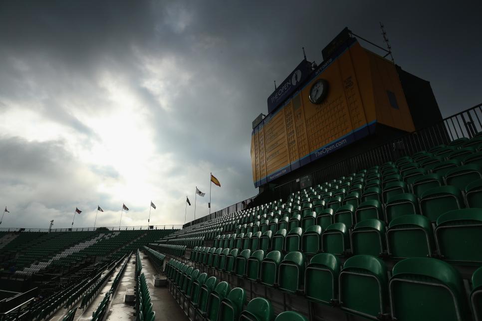 during the final round of The 143rd Open Championship at Royal Liverpool on July 20, 2014 in Hoylake, England.