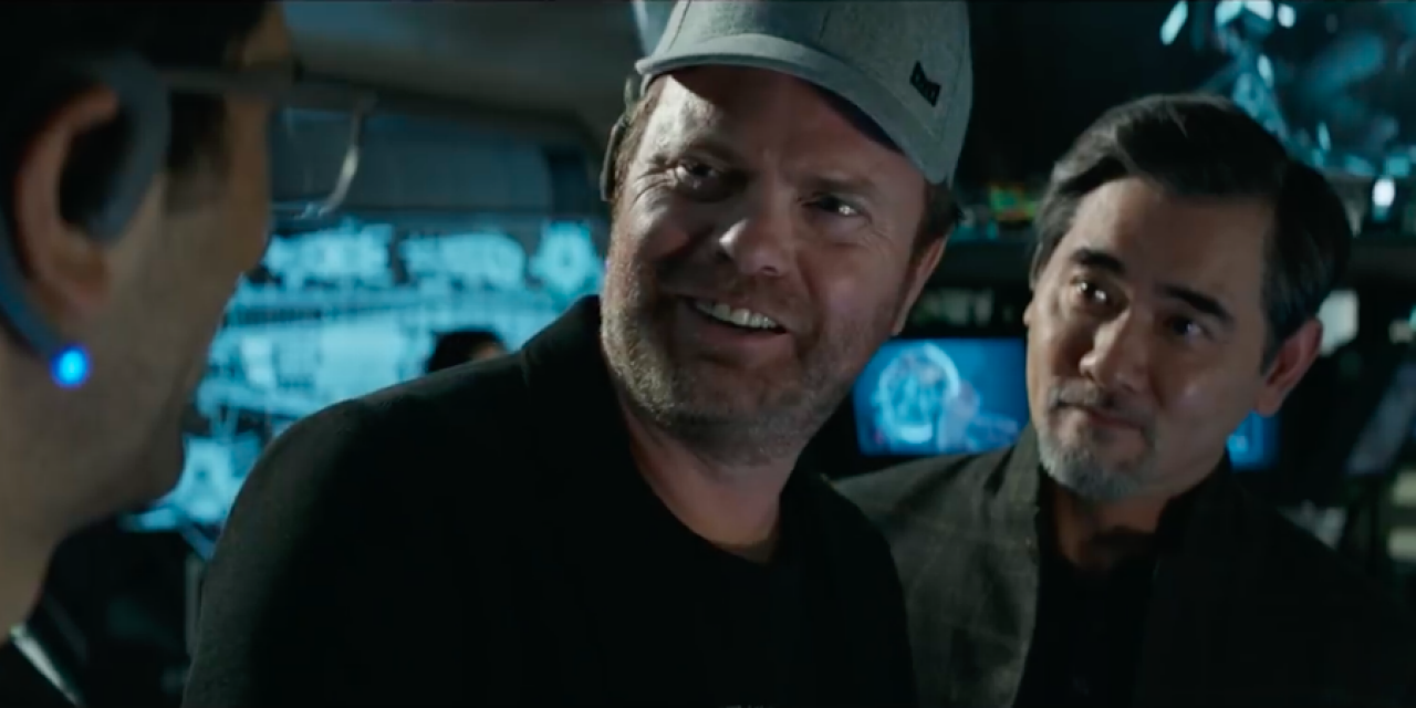 Spoilers! Rainn Wilson explains why that bloody ending to The Meg could've  been worse