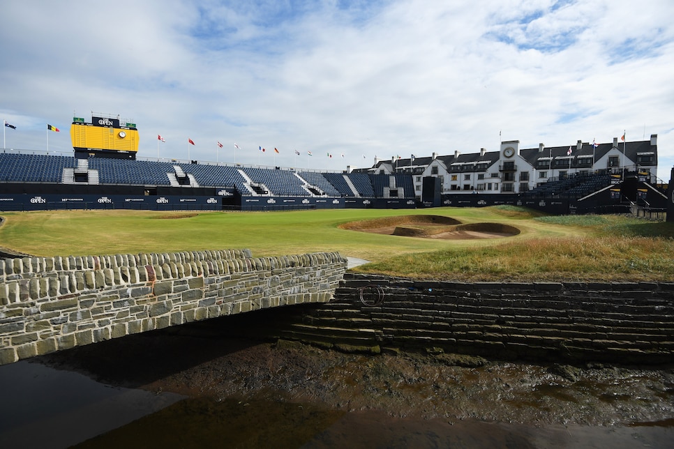 during previews to the 147th Open Championship at Carnoustie Golf Club on July 15, 2018 in Carnoustie, Scotland.