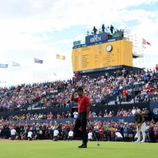 during the final round of the Open Championship at Carnoustie Golf Club on July 22, 2018 in Carnoustie, Scotland.