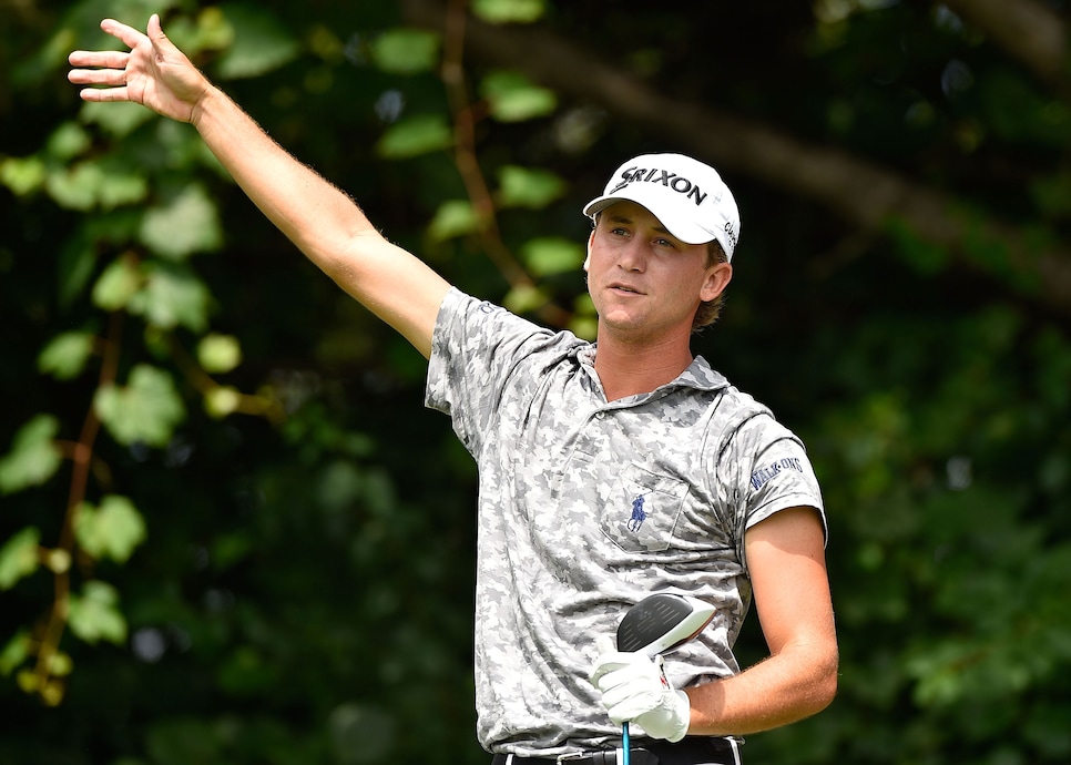 during round one of the RBC Canadian Open at Glen Abbey Golf Club on July 27, 2017 in Oakville, Canada.