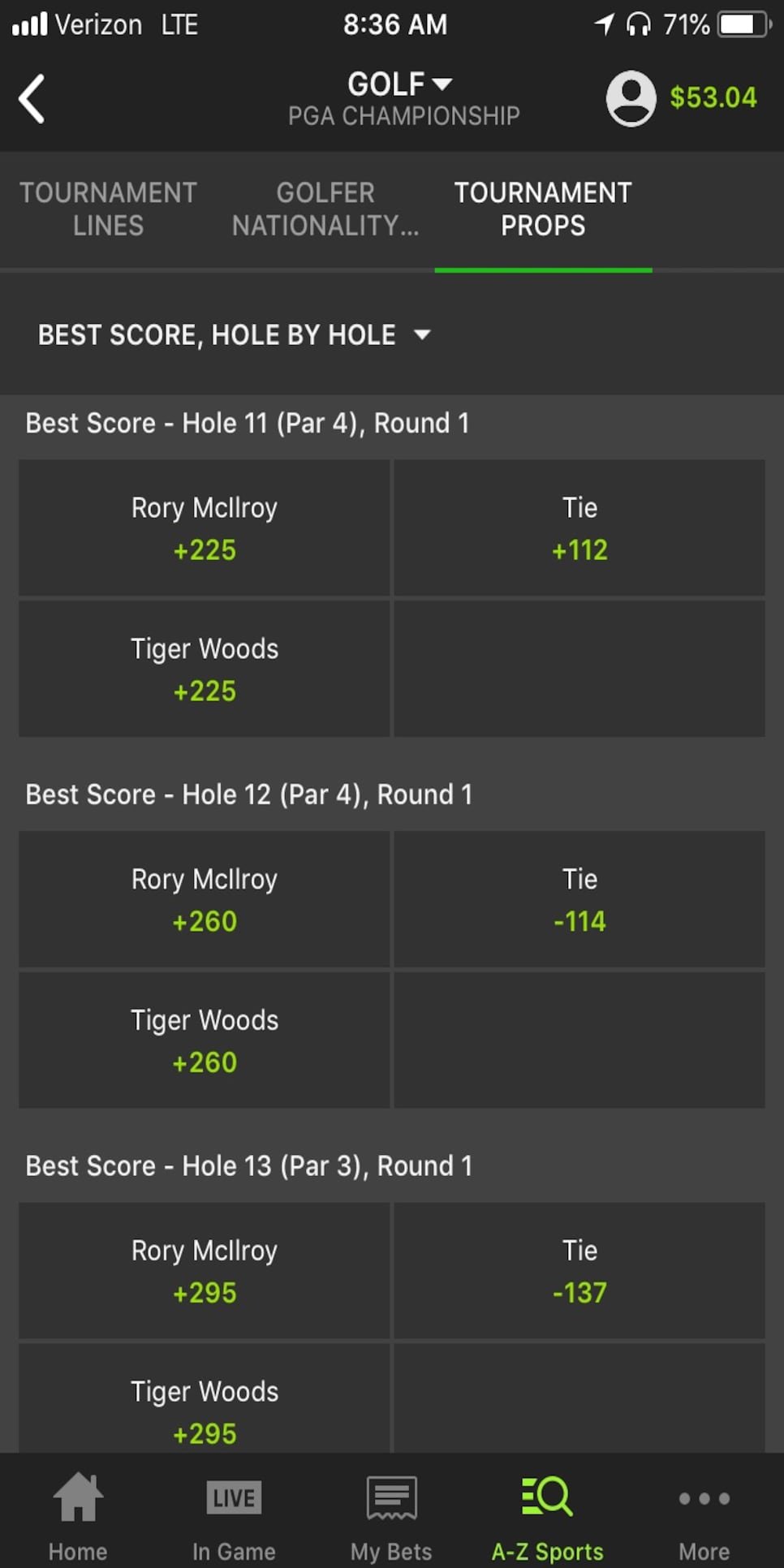 PGA Championship 2018: DraftKings is now offering hole-by-hole live golf  bets through its sports-betting app—and it's really dangerous, This is the  Loop