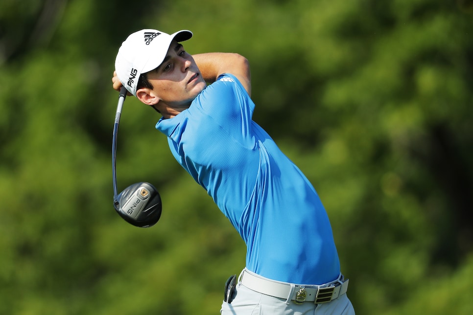 during the second round of the 2018 PGA Championship at Bellerive Country Club on August 10, 2018 in St Louis, Missouri.