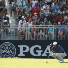 during the third round of the 2018 PGA Championship at Bellerive Country Club on August 11, 2018 in St Louis, Missouri.