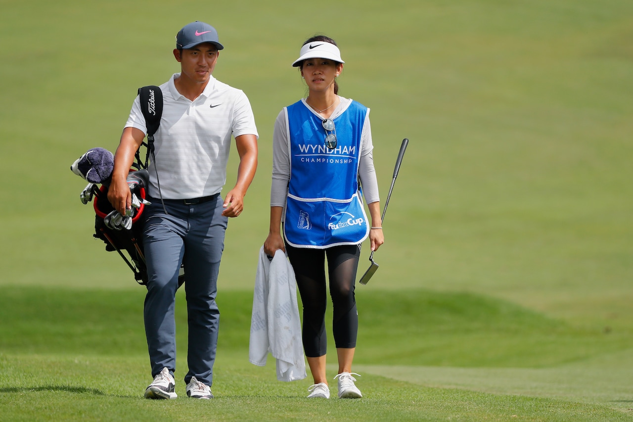 PGA Tour pro says his wife didn't "help me much" during her caddying