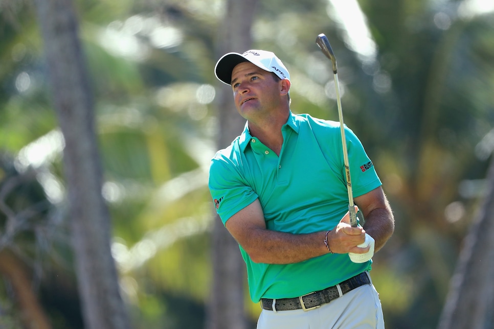 during round three of the Sony Open In Hawaii at Waialae Country Club on January 13, 2018 in Honolulu, Hawaii.