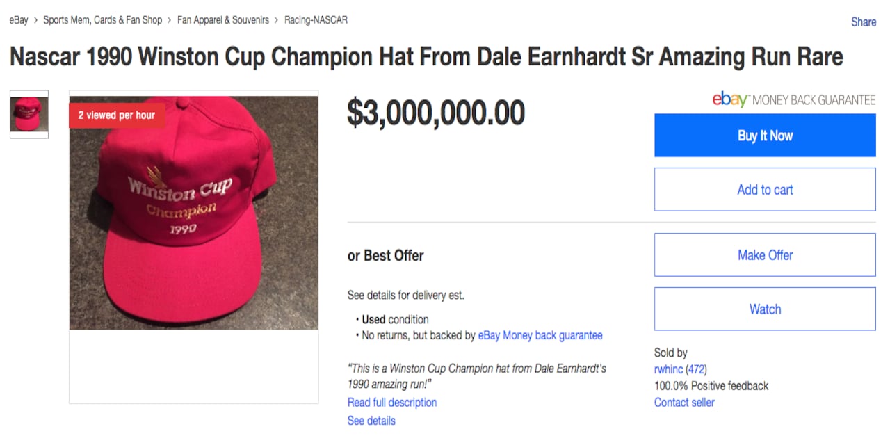 winston cup hat