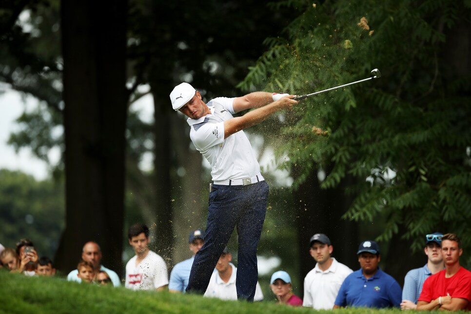 during the final round of The Northern Trust on August 26, 2018 at the Ridgewood Championship Course in Ridgewood, New Jersey.