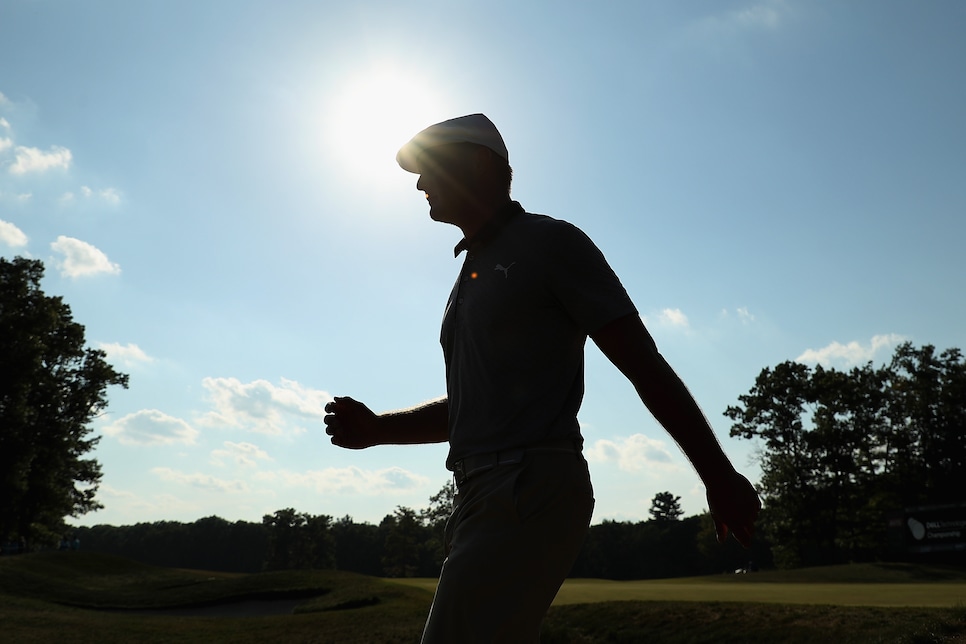 during the final round of the Dell Technologies Championship at TPC Boston on September 3, 2018 in Norton, Massachusetts.