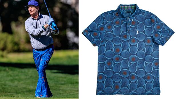 Only Bill Murray could make a bowling shirt perfect for golf