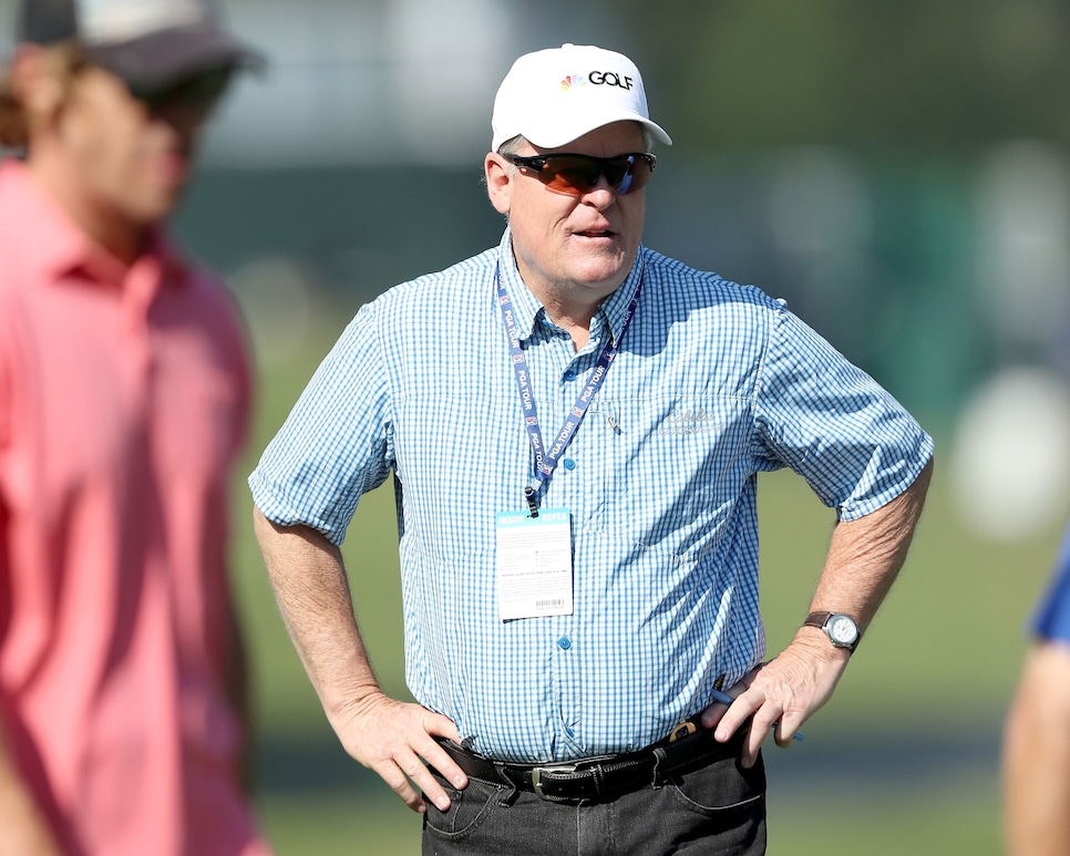 during practice for the THE PLAYERS Championship on the Stadium Course at TPC Sawgrass on May 10, 2017 in Ponte Vedra Beach, Florida.