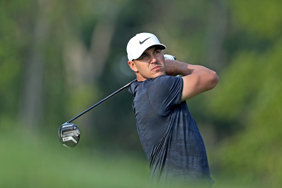 during the second round of the 100th PGA Championship at the Bellerive Country Club on August 10, 2018 in St Louis, Missouri.