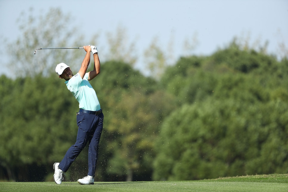 during the final round of the WGC - HSBC Champions at Sheshan International Golf Club on October 28, 2018 in Shanghai, China.