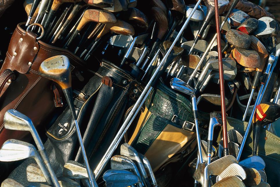 Old golf clubs, Florida, USA, America