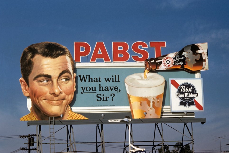 Billboard Advertising Pabst Blue Ribbon Beer