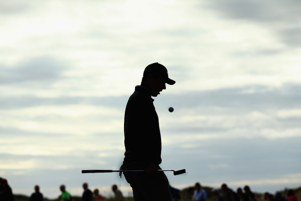 during the second round of the Dubai Duty Free Irish Open at Ballyliffin Golf Club on July 6, 2018 in Donegal.