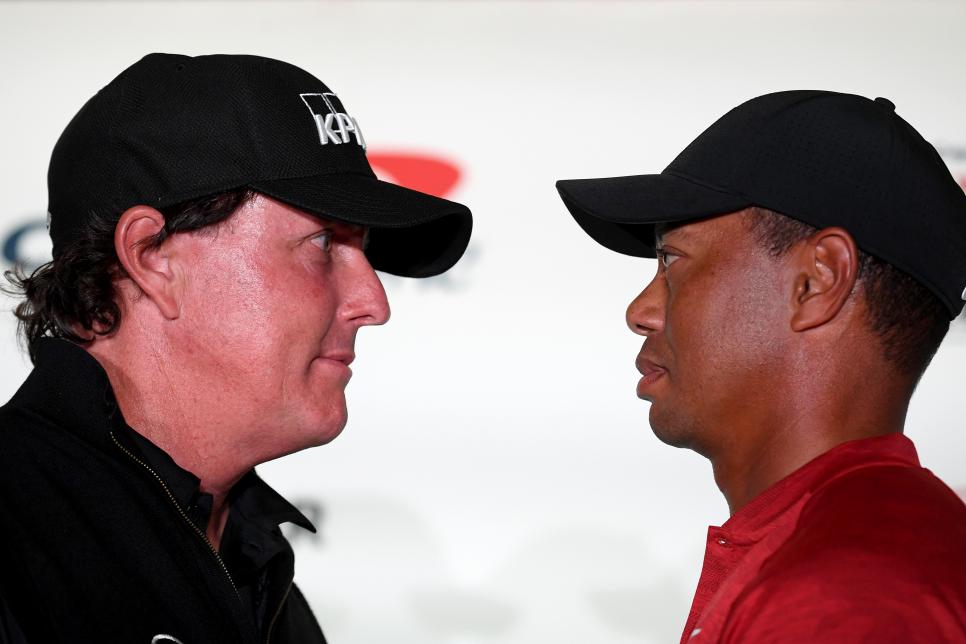 The Match: Tiger vs Phil - Practice Round and Press Conference